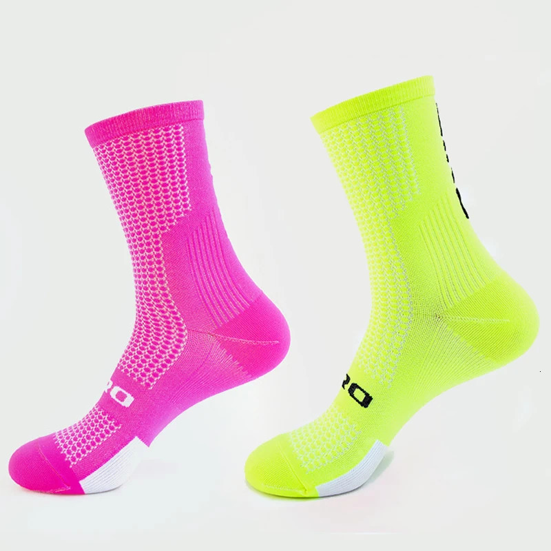 5 Pairs Men Cycling Socks Biking Sport Sock Sweat Absorbent Breathable Compression Socks Road Bike Sock Cycling Socks Men 250321