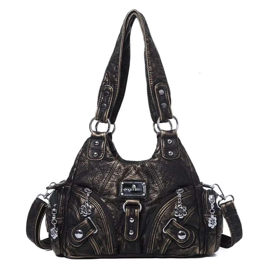 Angelkiss Women Handbags Soft Tote Small Top-Handle Fashion Satchel Multi-Pockets Crossbody Shoulder Bag Hobos Phone Pack
