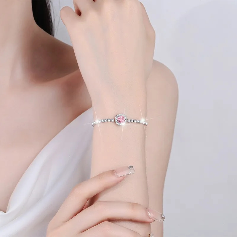 SL0007 Lefei Fashion Adjustable Classic Colored Baby Breathing Bracelet Womens s925 Silver Party Jewelry Gift 250326