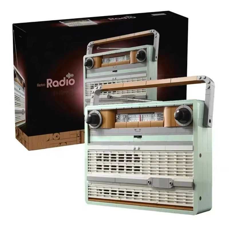 New retro radio model building block kit home decoration building block toy childrens adult holiday birthday giftXJ250326