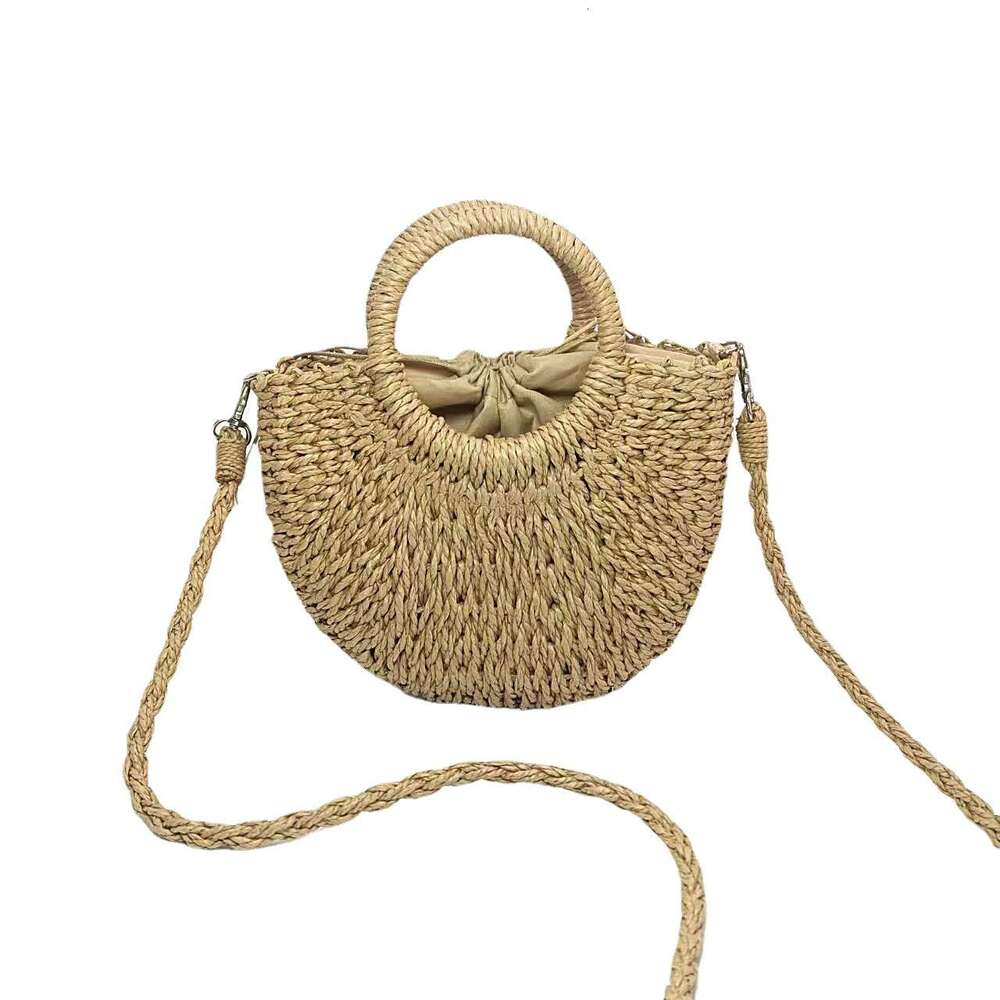 2022 Spring New Fresh and Sweet Luggage Leather Goods Bag Grass Woven Women's Handbag