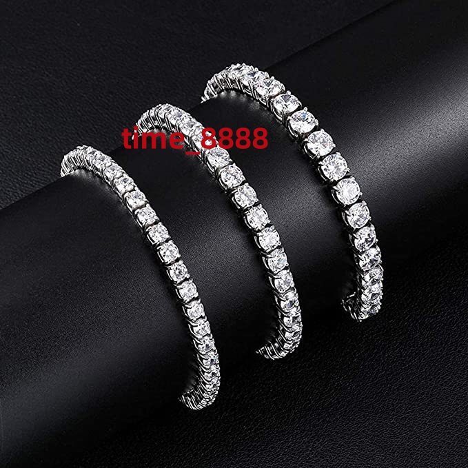 Custom OEM Moissanite Necklace 7Mm 2Mm Cluster Iced S925 Sterling Silver Moisonite Men Women Hip Hop Mozanite Tennis Chain