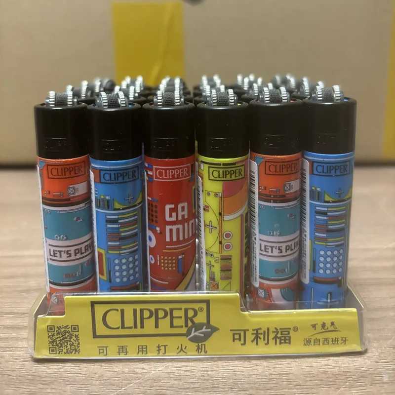 2024 Clipper Lighter Explosion proof Nylon Lighter Butane Gas Grinding Wheel Lighter Windproof Smoking Accessories Mens GiftC250326