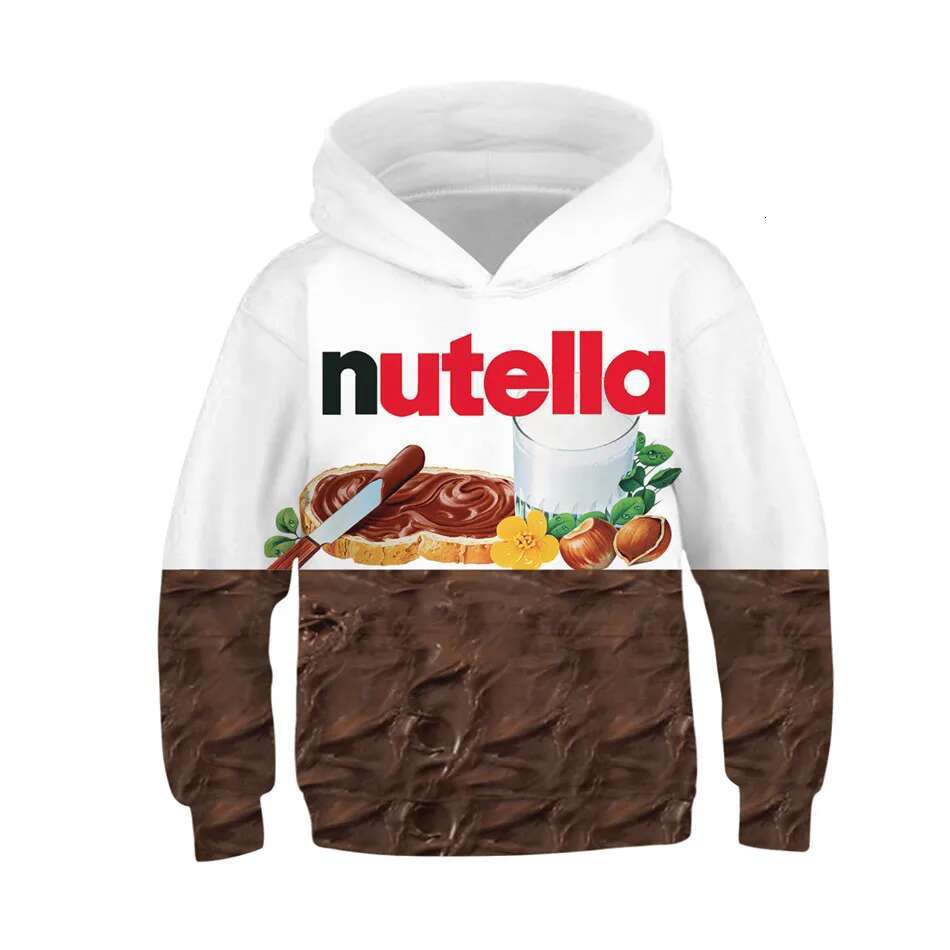 Ddmyshoesvip Winter Autumn Children D Sweatshirts Boy Girl Print Food Chicken Beef Noodle Hoodies Kids Pullovers Clothing Tops