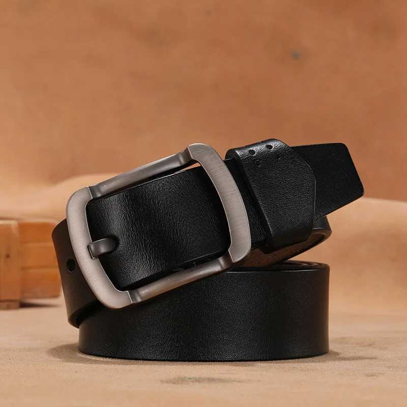 130 140 150 160 170cm cow belt denim mens real belt luxury design with high-quality belt luxury brand W250326