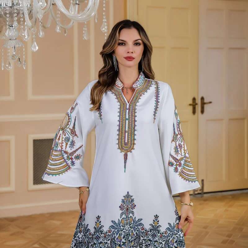 Dongdumaoyi Dubai Turkijeabaya Groot Gewaad Midden Oosten Moslim Strass Dameskleding W