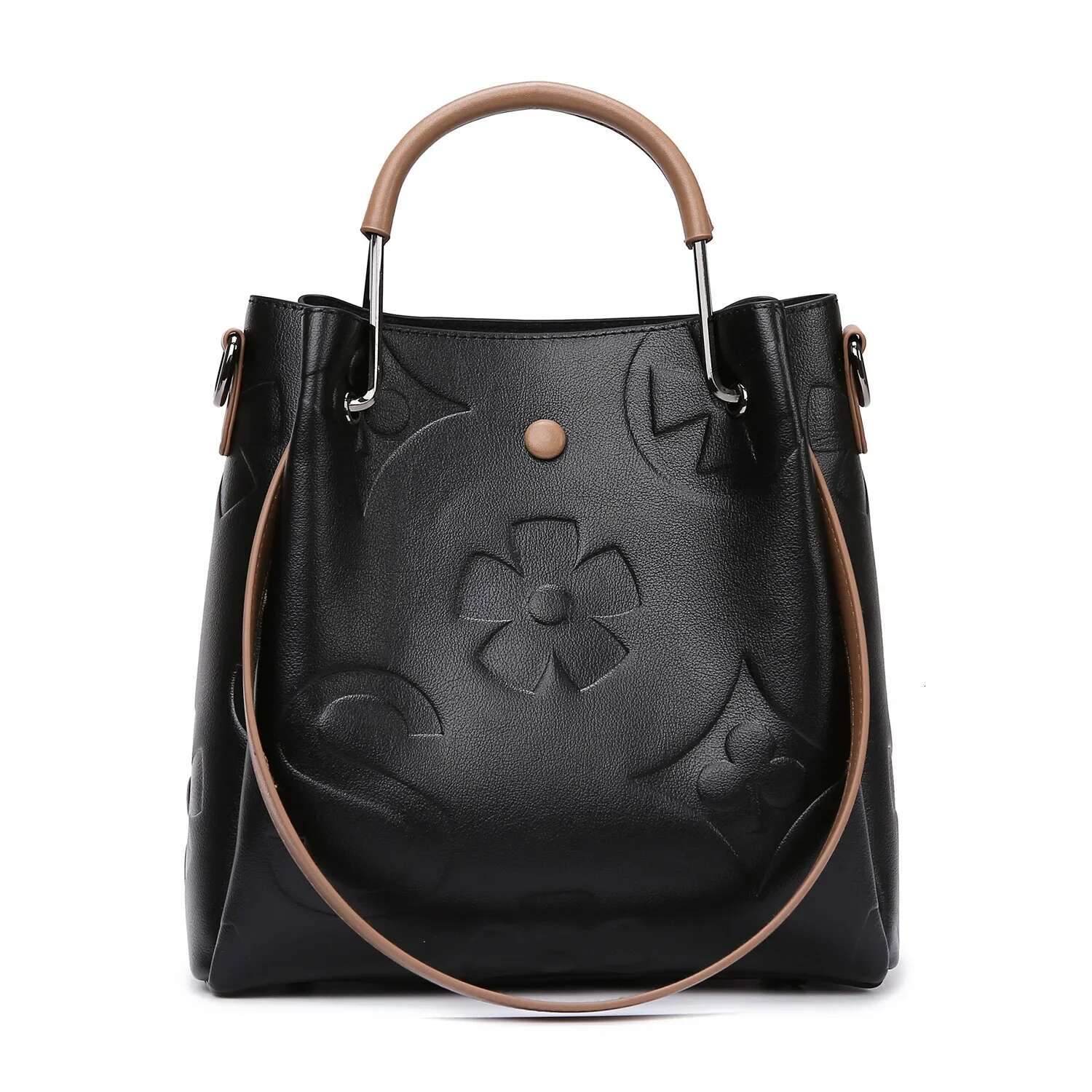 Emed Fashion Textured Women's Handbag Shoulder Bucket Bag