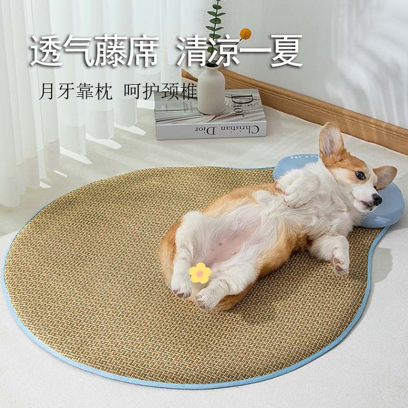 Dog Mat Summer Pet Mat Cooling Ice Mat Cat and Dog Sleeping Mat Anti Bite Summer Ice Mat