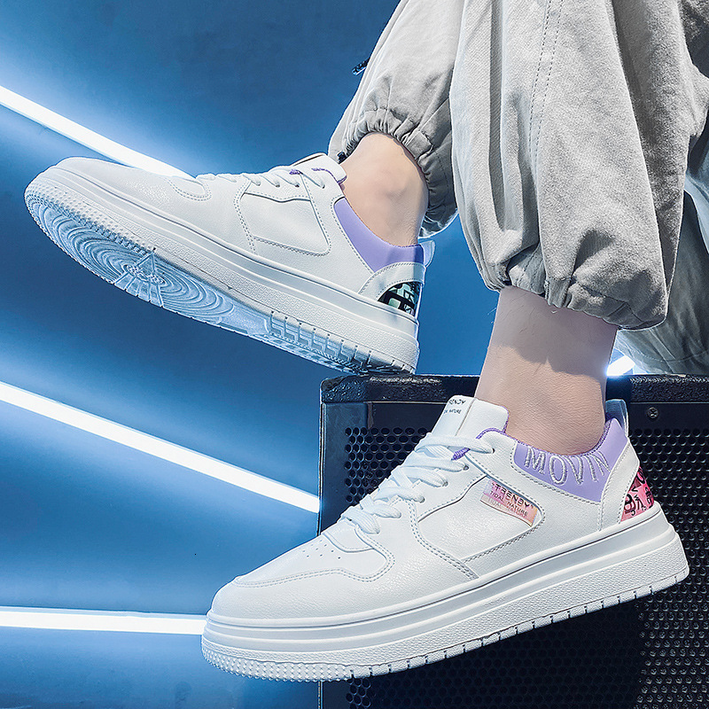 2025S New Trend Designer Spring New Versatile Board Men S Casual Leather Sports Elevated Little White Trendy Shoes