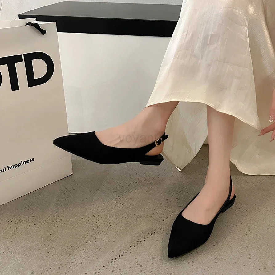 Wen Sandals 2024 New Slingbacks Wen High H Classics Fashion Sexy Dress Sandals Pointed Toe Solid Color Shoes Wen Z250326