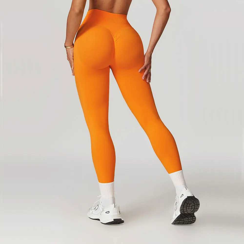 Seamless yoga legs womens fitness legs running and cycling legs breathable sports legs high waisted sportswear W250326
