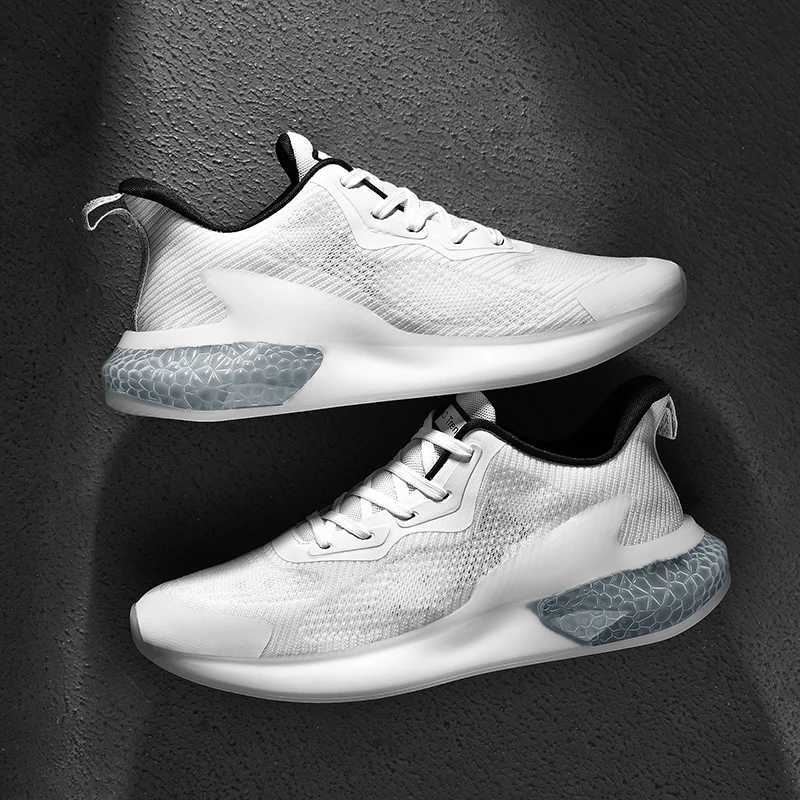 EZIIOT Four Seasons mens fashion running shoes breathable mesh surface cfortable corn outsole white size 36-46C250325