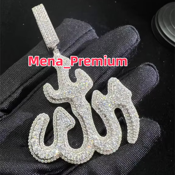 VVS Moissanite 925 Sterling Silver Custom Pendant Custom OEM/ODM Diamond Pendants Necklace for Ladies