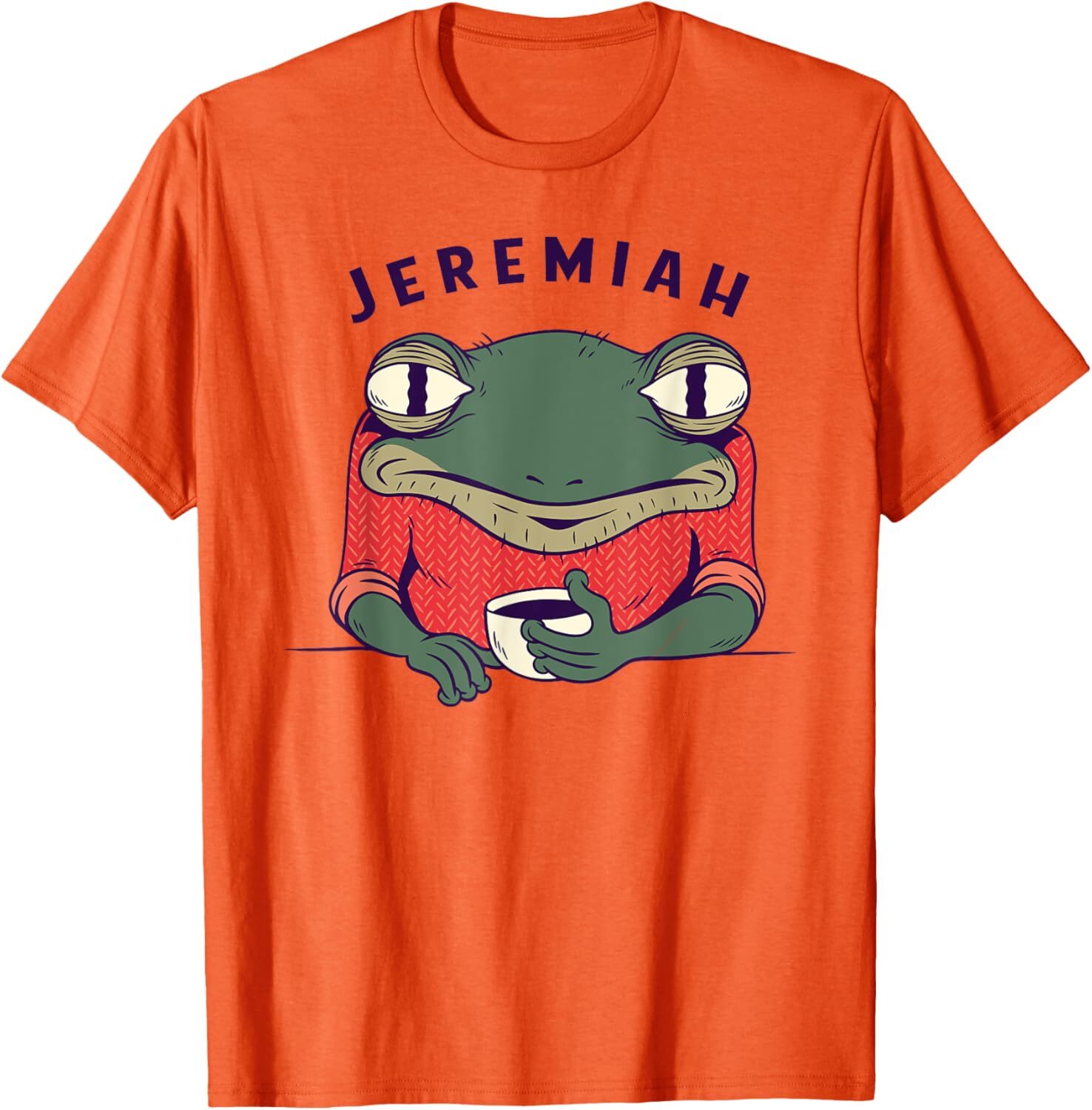 T shirt for Mens Music Lovers Funny Jeremiah the Bullfrog Retro Music Graphic Tee Casual Tops Clothes Short sleeve cool