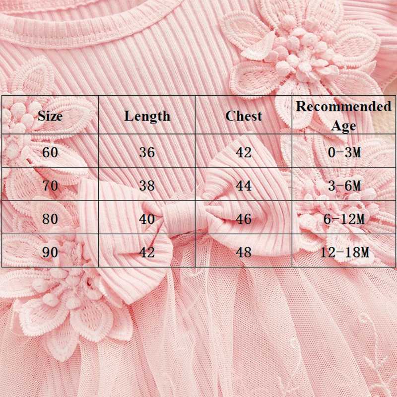 3D floral summer baby girl one-piece princess net newborn clothing lace splicing work ruffled tight fitting clothes headband childrens clothing W25032