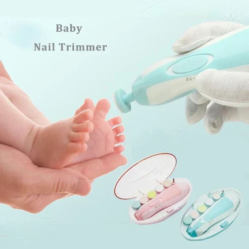 6 in 1 Safety Cutter Clipper for Toes Fingers Baby Nail Trimmer Electric No Sharp Claws Hurt born Nail File Kit Manicure Set 250326