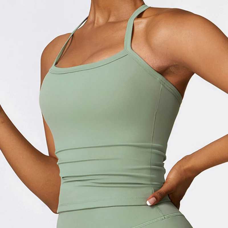 Fitness yoga tops open back gym vests sweatshirts push up running sleeveless sportswear womens sportswear top yoga shirts W250326