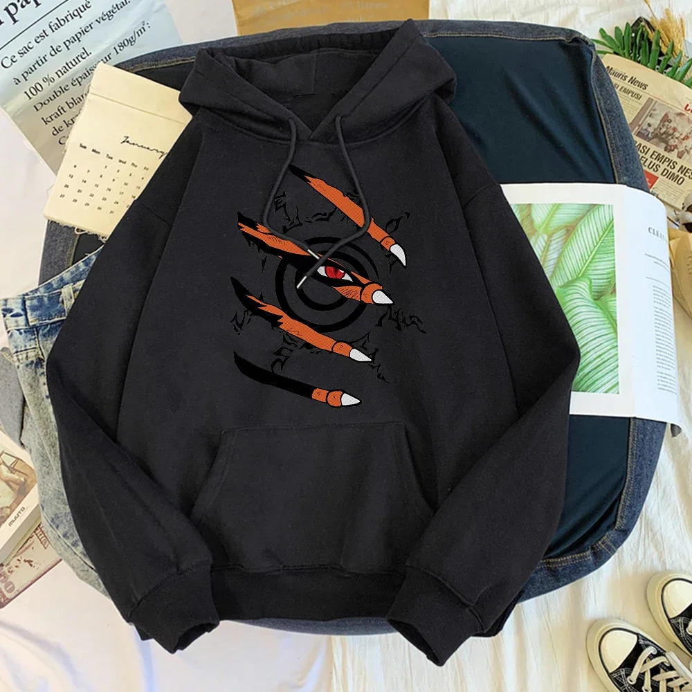 Mens and womens animated hoodies Kurama printed hoodies mens and womens clothing jackets and jackets 250324