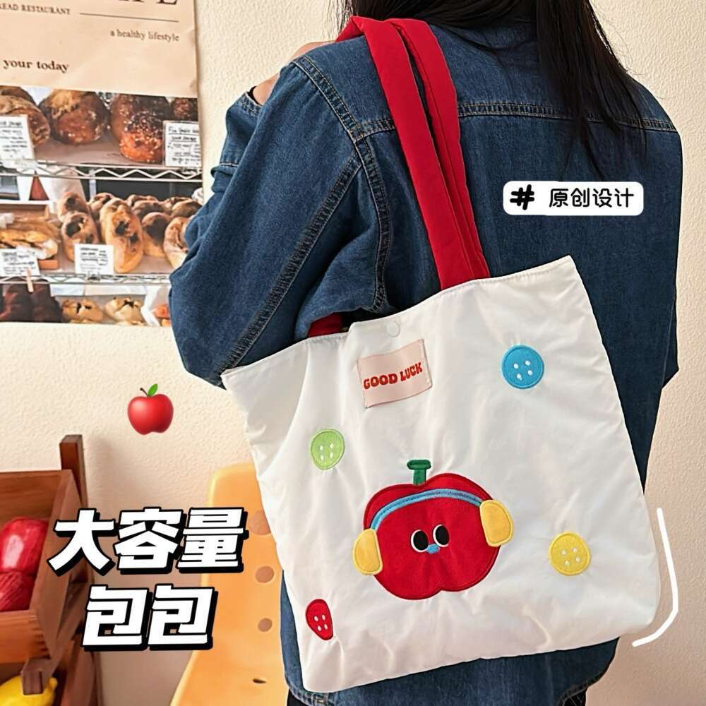 Spring and summer versatile item embroidered bag fashionable commuting niche large capacity single shoulder girl's handbag