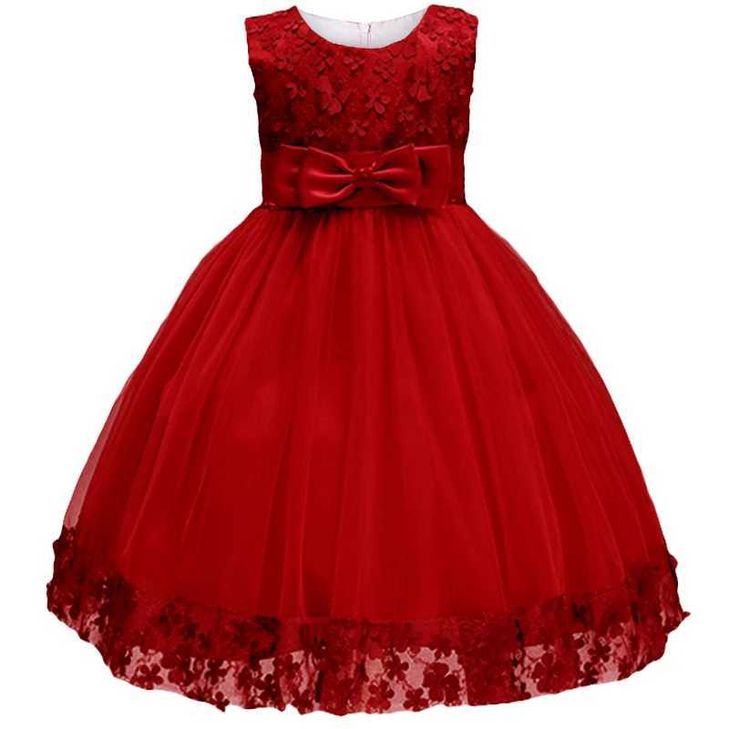 Lace Girl Wedding Par Dress Girl Birthday Baby Childrens Clothing Evening Ball Dress Youth Tank Top Clothing W250326
