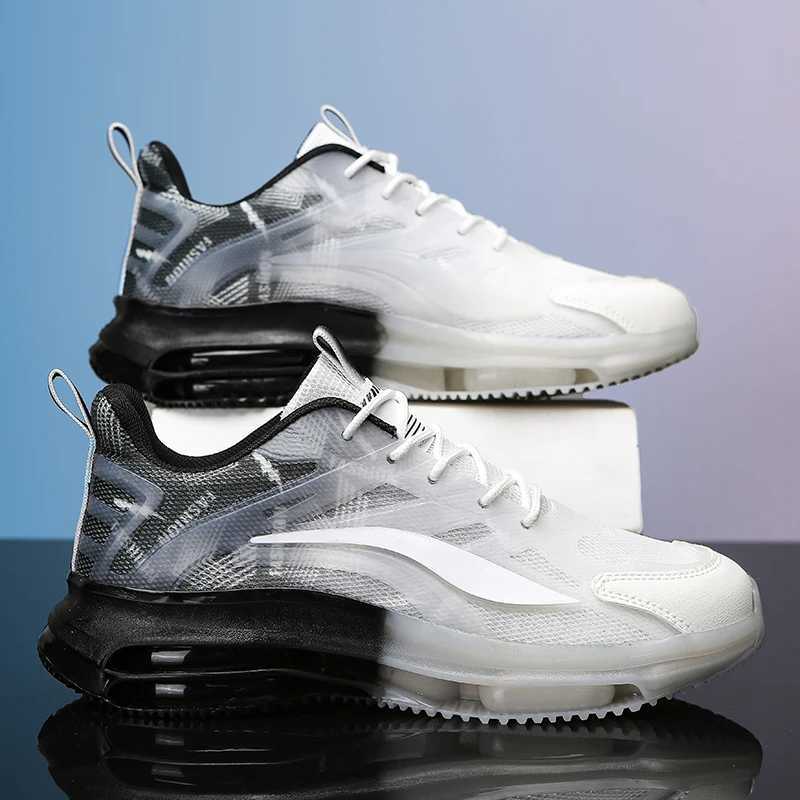 Size 36-45 Men Wen Sneakers Air Cushion TPR Sole Air Mash Vamp Light Weight Running Basketball Sports Shoes Couples TrainersC250325