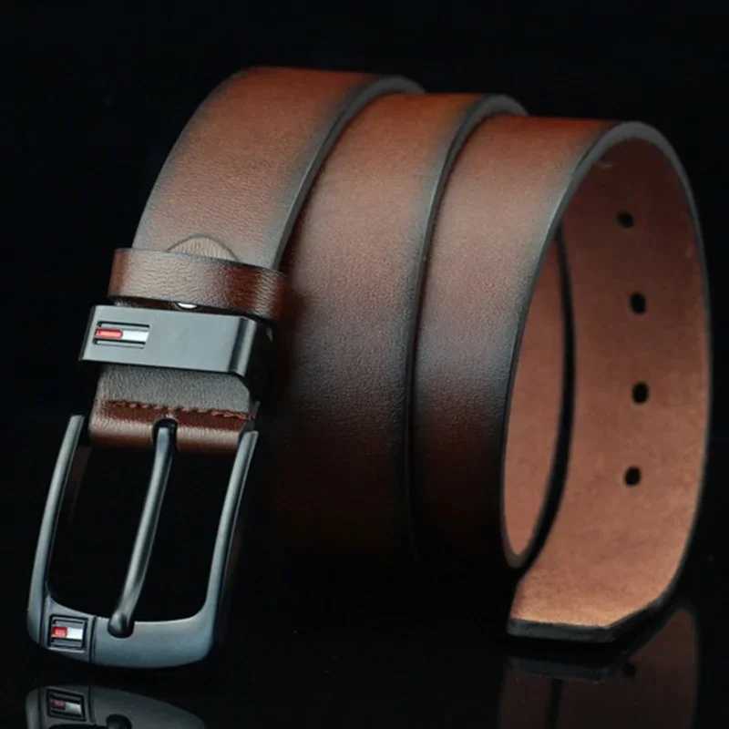 Mens Belt 2024 Famous Luxury Brand Design PU Leather Classic Alloy Pin Buckle Belt Punk Jeans Casual Belt W250326