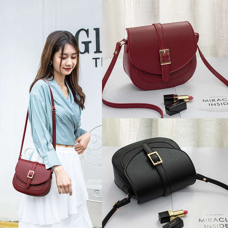 Women's saddle simple Korean version, 2025 fashion trend, shoulder crossbody women's small bag, mobile phone wallet