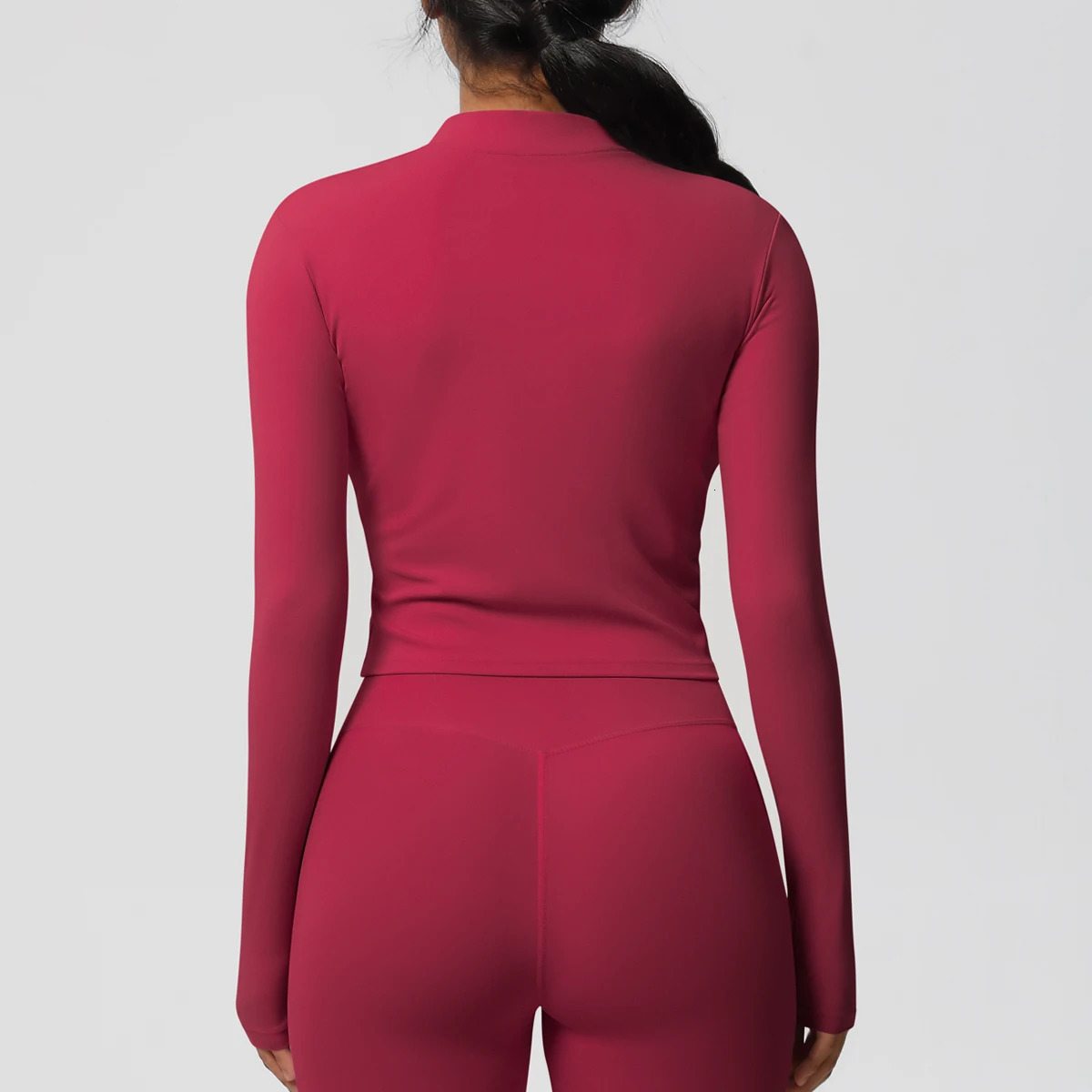 Long Sleeve Workout Top Gym Fitness Yoga Clothing Yoga Shirt Push Up Workout Clothes Women Womens Gym Exercise Shirt 250325