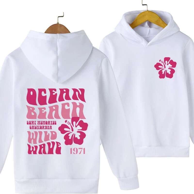 Ddmyshoesvip Double Sided Printing Kids Hoodies Ral Letter Ocean Beach Wild Wave Graphics Autumn Fashion Y K Sweatshirts For Boys Girls
