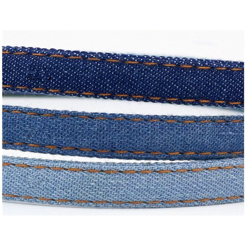 Fashion Classic Korean Blue Jean Cowboy Hairband Handmade Denim Leisure Headbands Girls Women Barrette Hair Accessories 250322