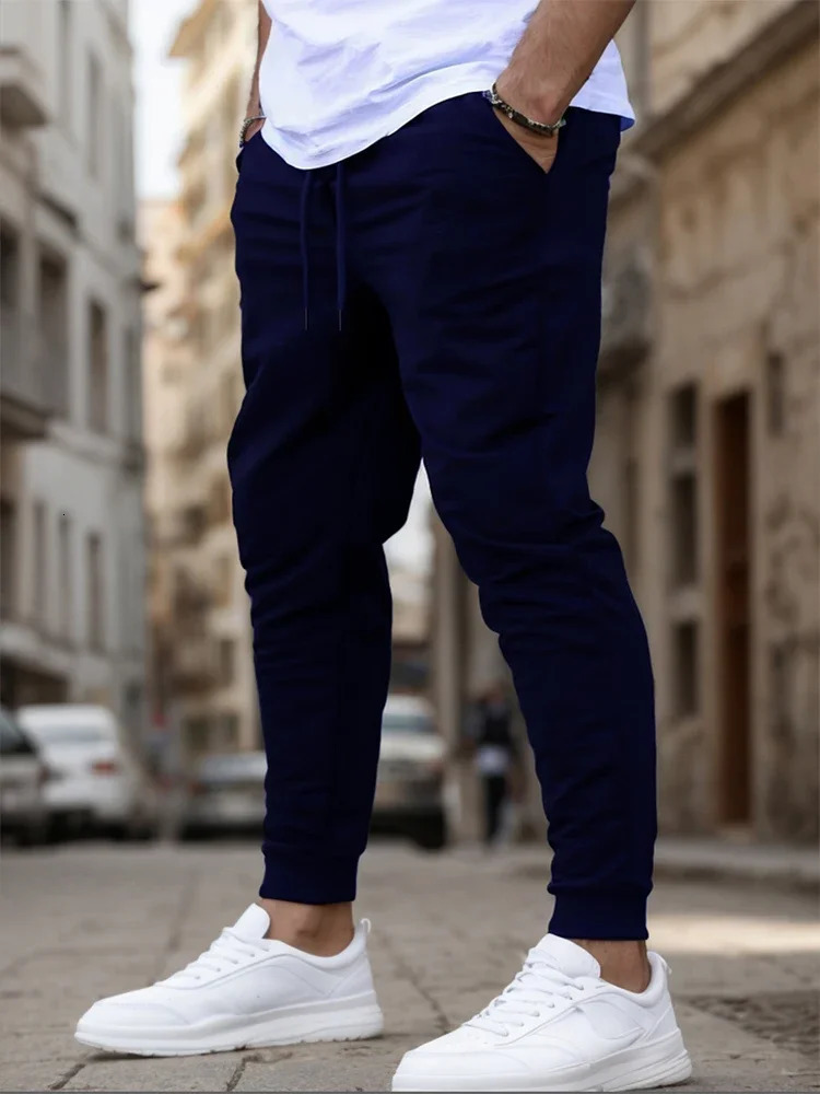 Mens pants for summer running fitness jogging sports menwomen fashionable and casual Trouser breathable exercise track field clothes 250326