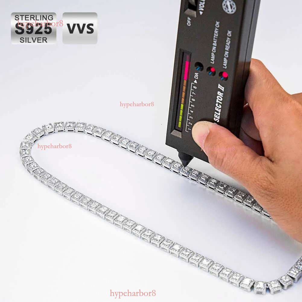 Krkc Custom Hip Hop Jewelry Vvs1 Moissanite Iced Out Cuban k Chain Sier 12mm 10mm Dia
