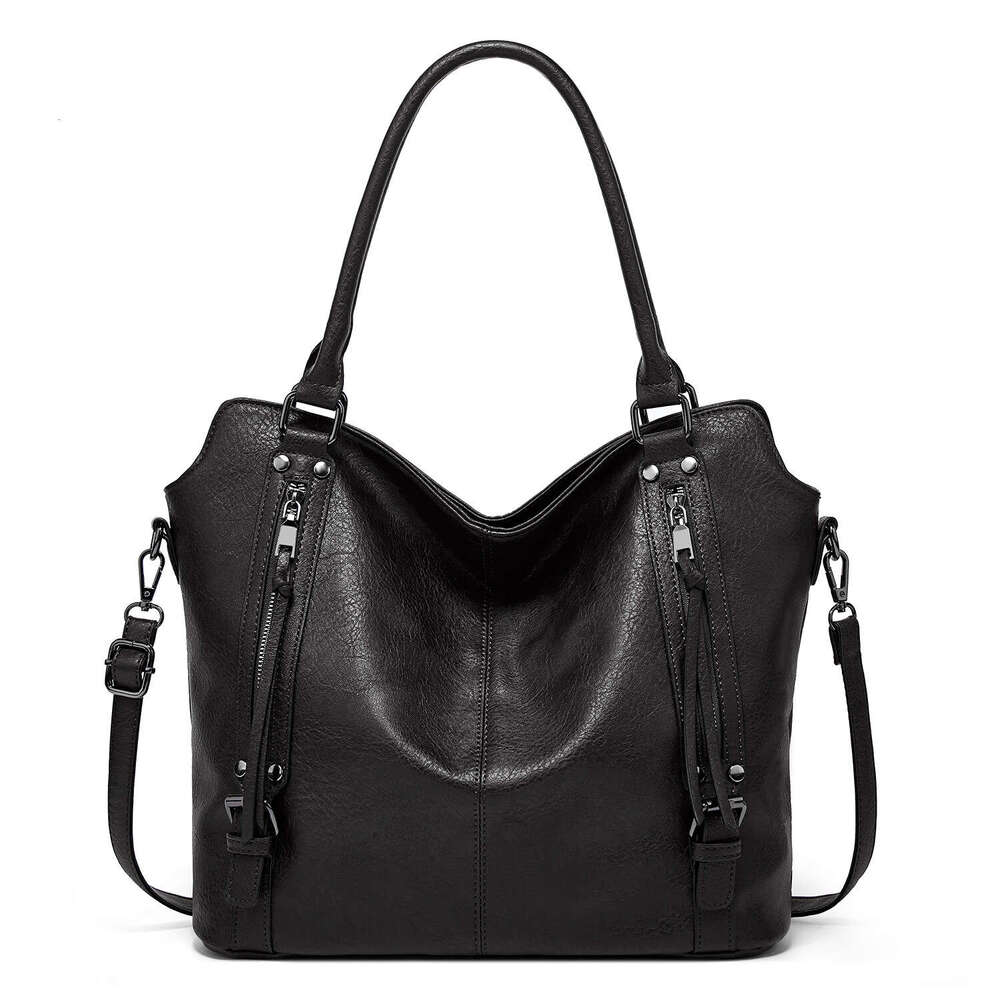 d8 2024 New Handheld Tote Soft Leather Large Capacity Single Shoulder Crossbody Women's Bag
