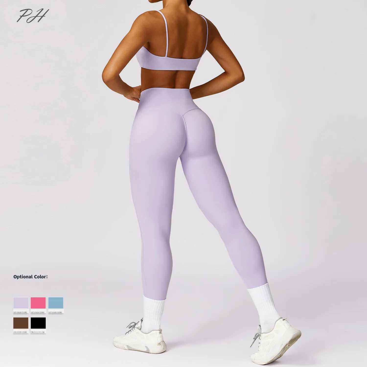 Womens track and field clothes yoga suit nude sportswear sexy quick drying sportswear fitness bra set W250326