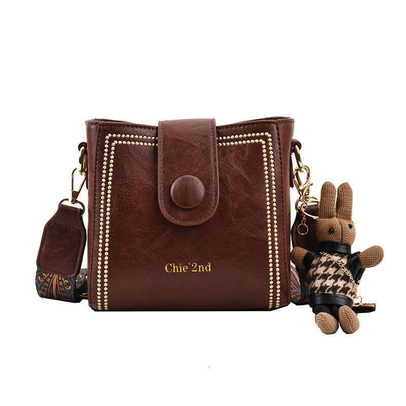 14 Bag women's trendy single shoulder crossbody 2024 new fashion versatile niche design bucket bag