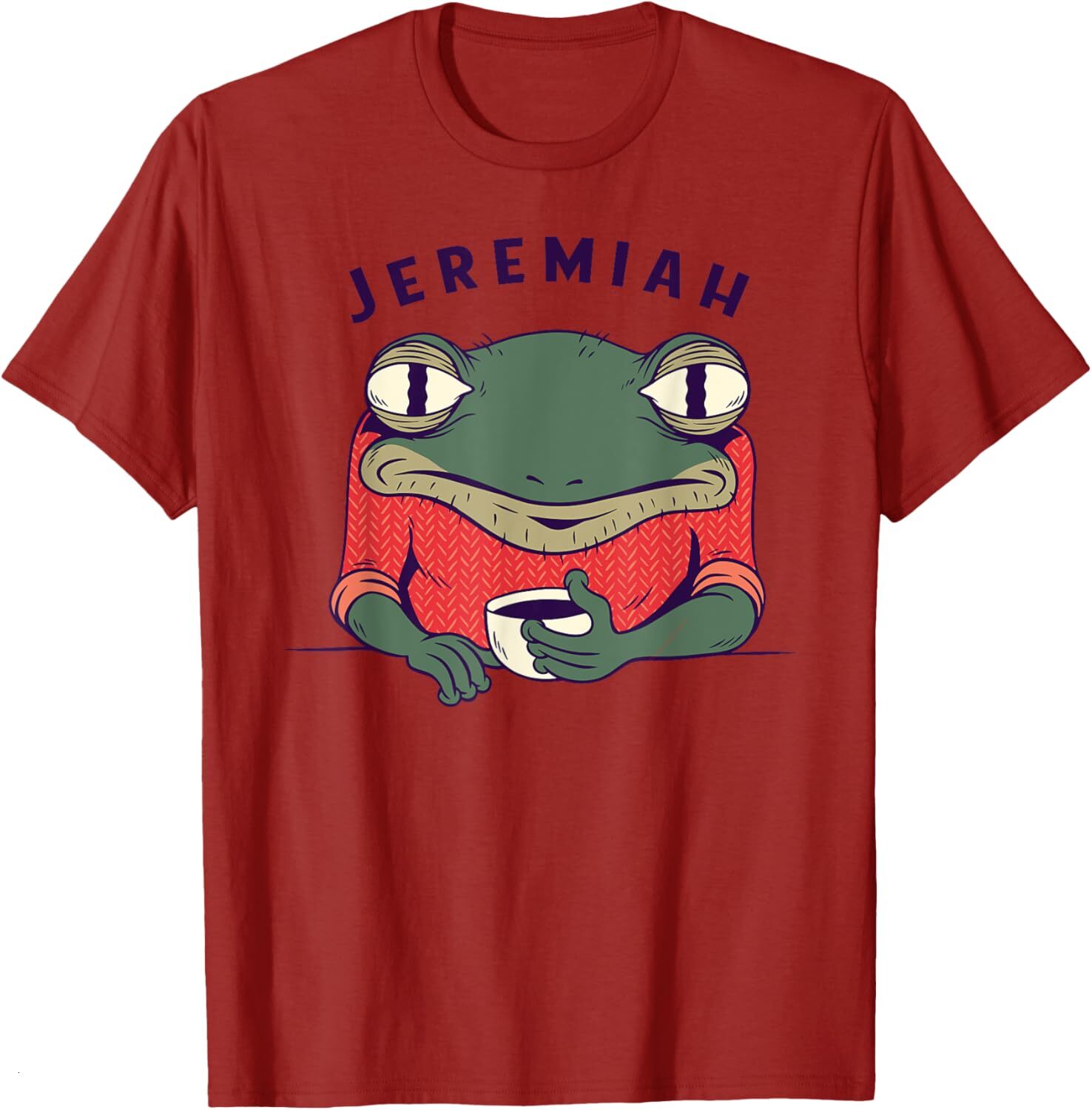 T shirt for Mens Music Lovers Funny Jeremiah the Bullfrog Retro Music Graphic Tee Casual Tops Clothes Short sleeve cool