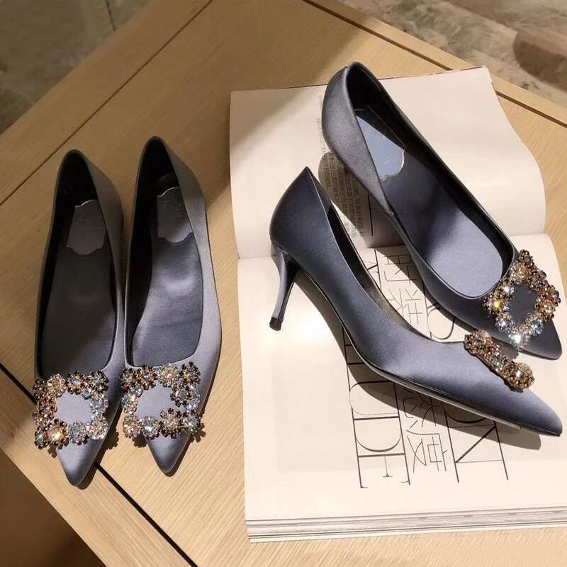 women's 2024 Brand Rhie Woman High Heels Shoes Pointed Toe Fashion Pumps Ladies shoes