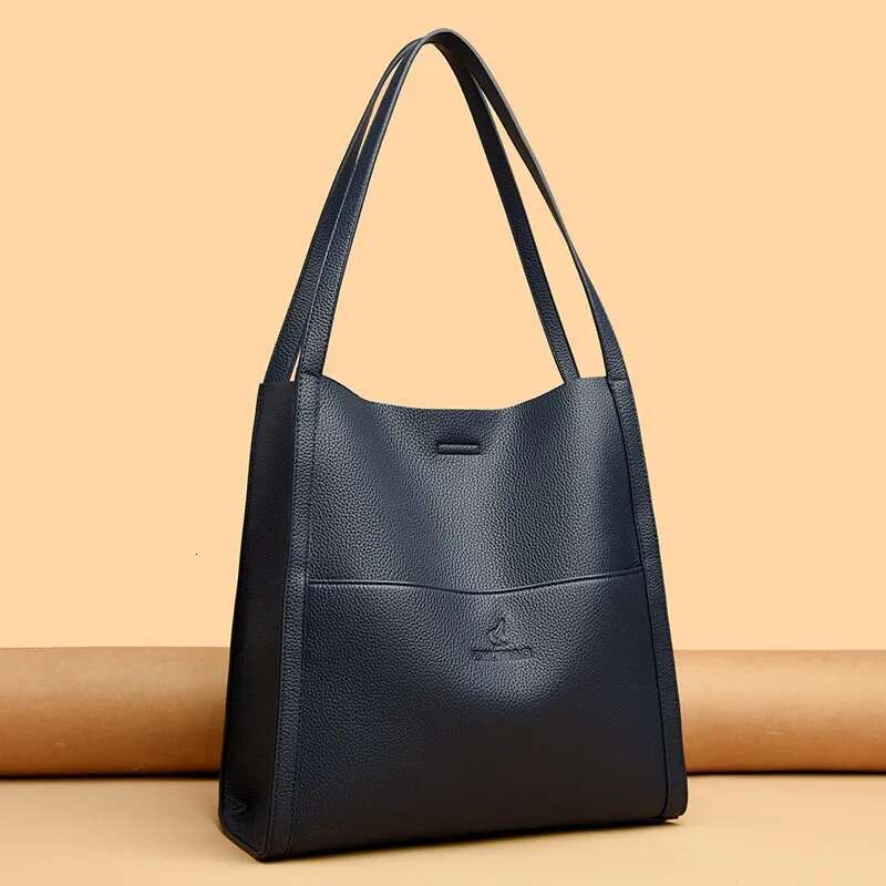 12 Inch (30Cm) High Quality Ladies Shoulder Simple Solid Color Tote Shopping Bag Large Capacity
