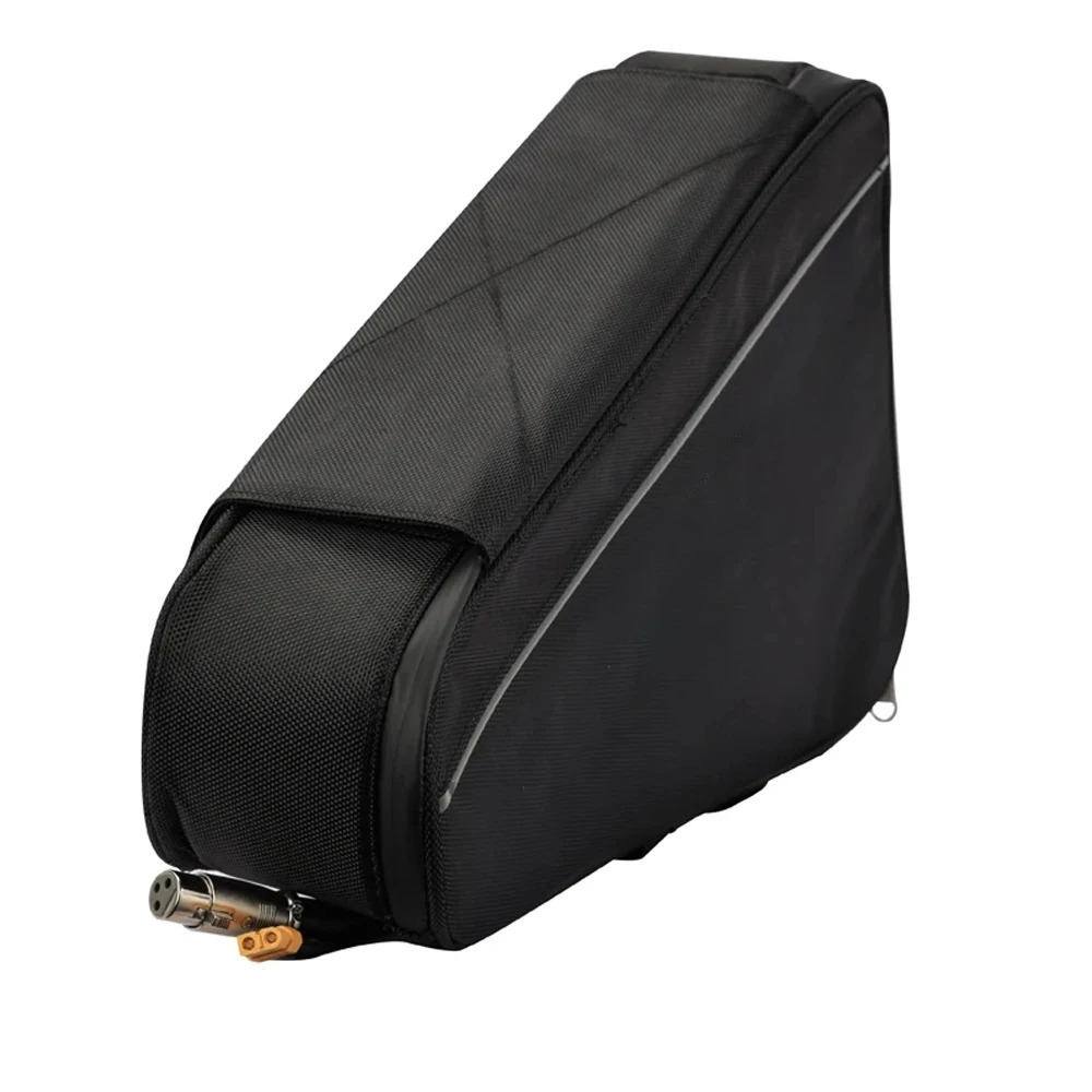 36V 48V 60V 72V Electric Bicycle Triangle Battery Bag Black Frame 250326