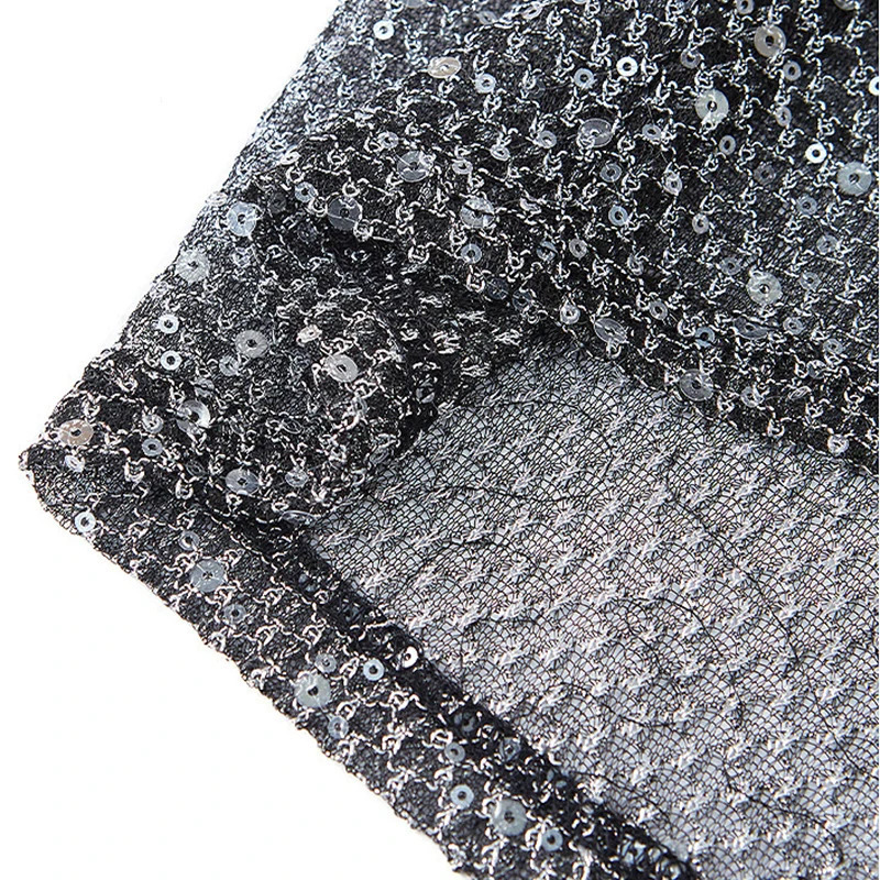 Nightclub Sexy Mens Tank Tops Mesh Sequin Glitter Hollow Out Transparent Vest Men Summer Fashionable Sleeveless Mesh Camisoles250324