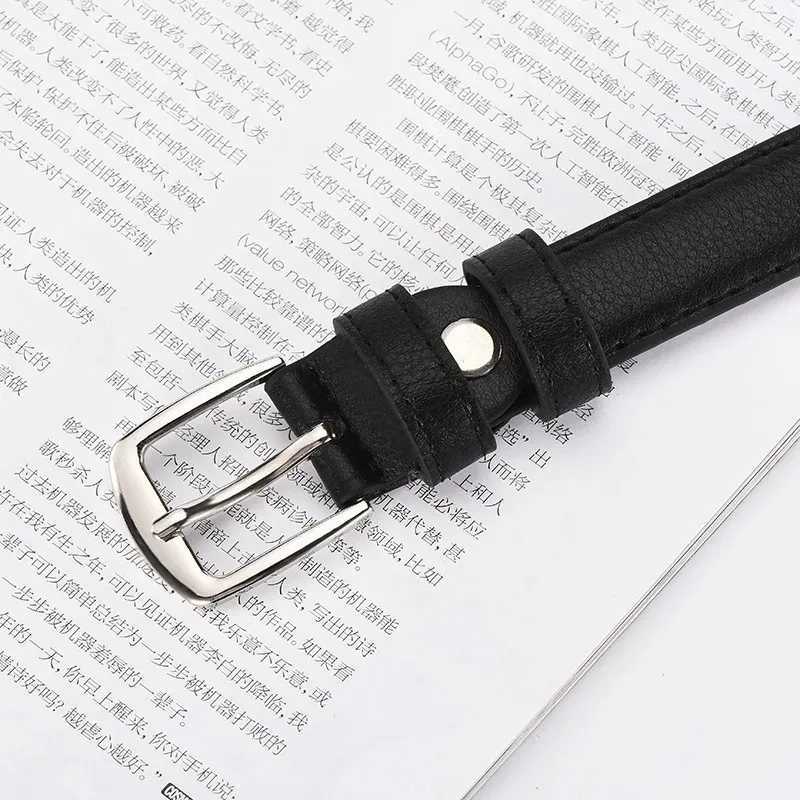 New Business and Leisure Mens Alloy Square Pin Buckle with Mens Famous Brand Luxury Design Pu Leather Jeans with Mens W250326