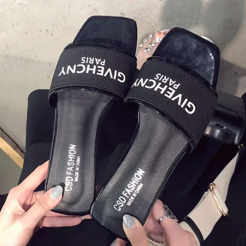 2025 Summer New Round Head Designer Fashion Sandals Simple Solid Color Outdoor Dress Party Women's Flip Cover1