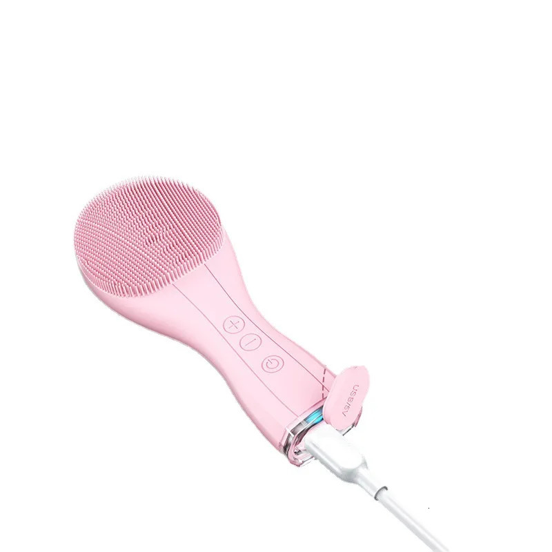 Electric Facial Cleanser - Silicone Brush with Pulsation Massage for Deep Pore Cleansing Rechargeable Skin Care Beauty Device 250321