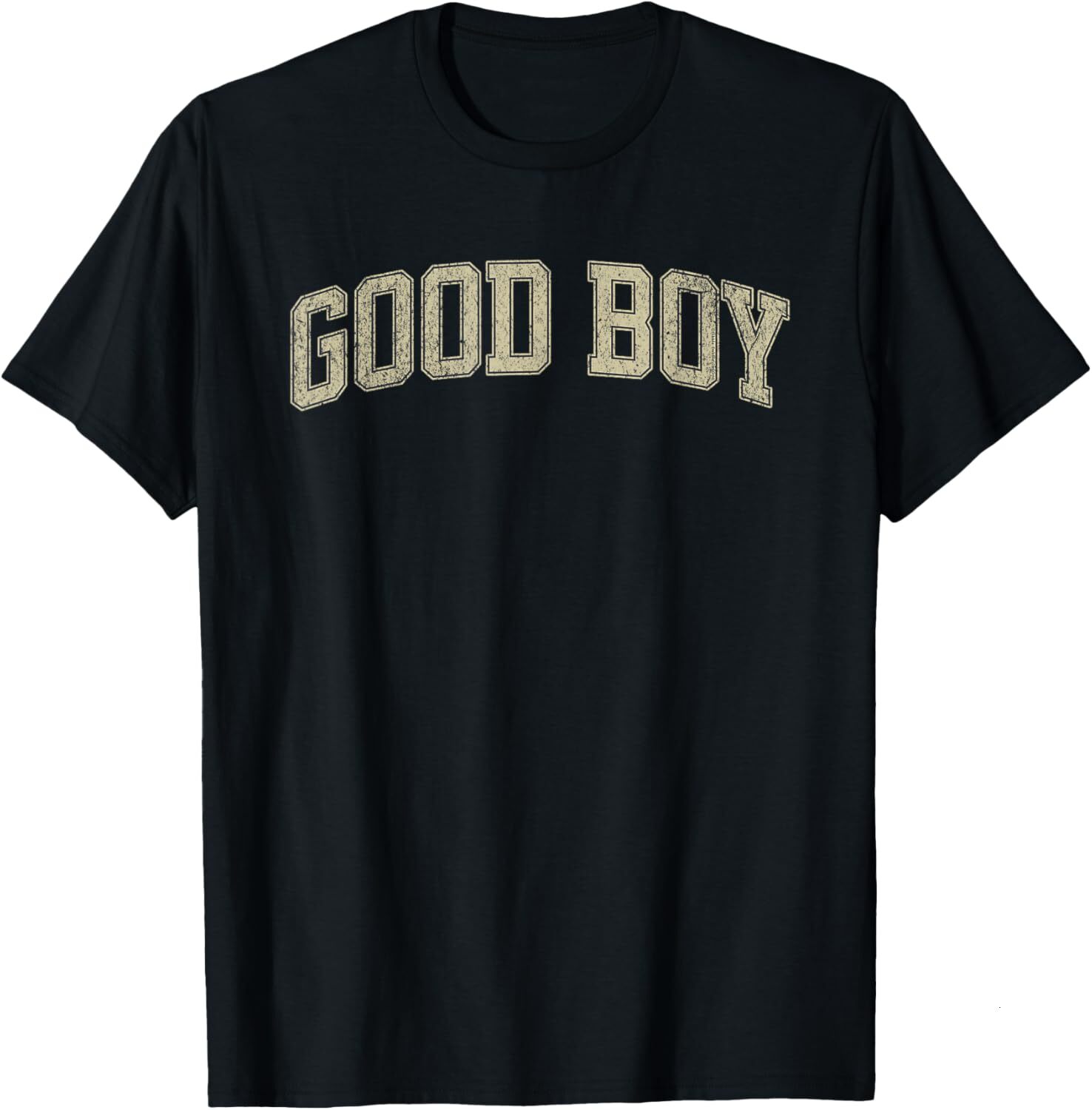 T shirt for Mens Good Boy Varsity Style Mens Boys Good Boy Graphic Tee Casual Tops Clothes Short sleeve
