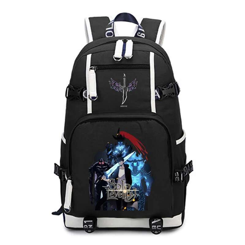 Manga Solo Leveg Design School For Teenager Sung Jin Woo Fashion Student Anime Laptop Backpack Large Bags Male