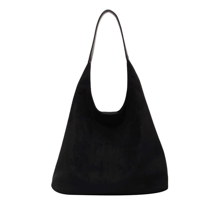 2c Leisure Commuter Large Capacity for Women's 2024 New Autumn/Winter Velvet Tote Bag, Small and Versatile Shoulder Bag