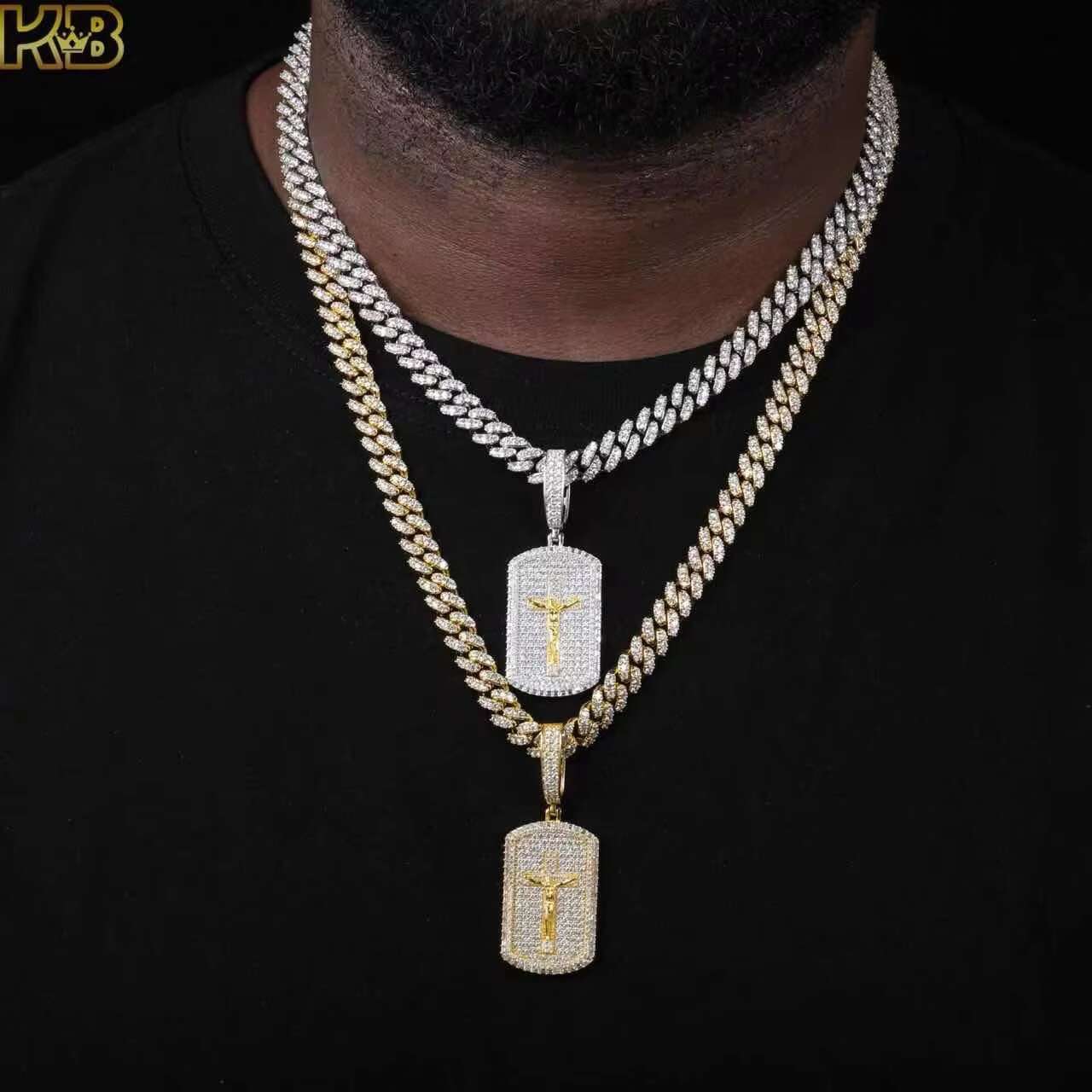 925 Silver Moissanite Pendant Fully Iced Out Diamond Cut Luxury for Hip Hop Fashion High Quality Jewelry for a Dazzling Necklace