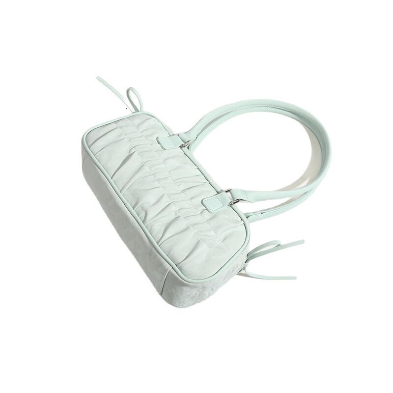 Bow Pleated Baguette Bag For Women 2025 Spring New Fresh Sweet All-in-one Braided Underarm Bag Designer Bag