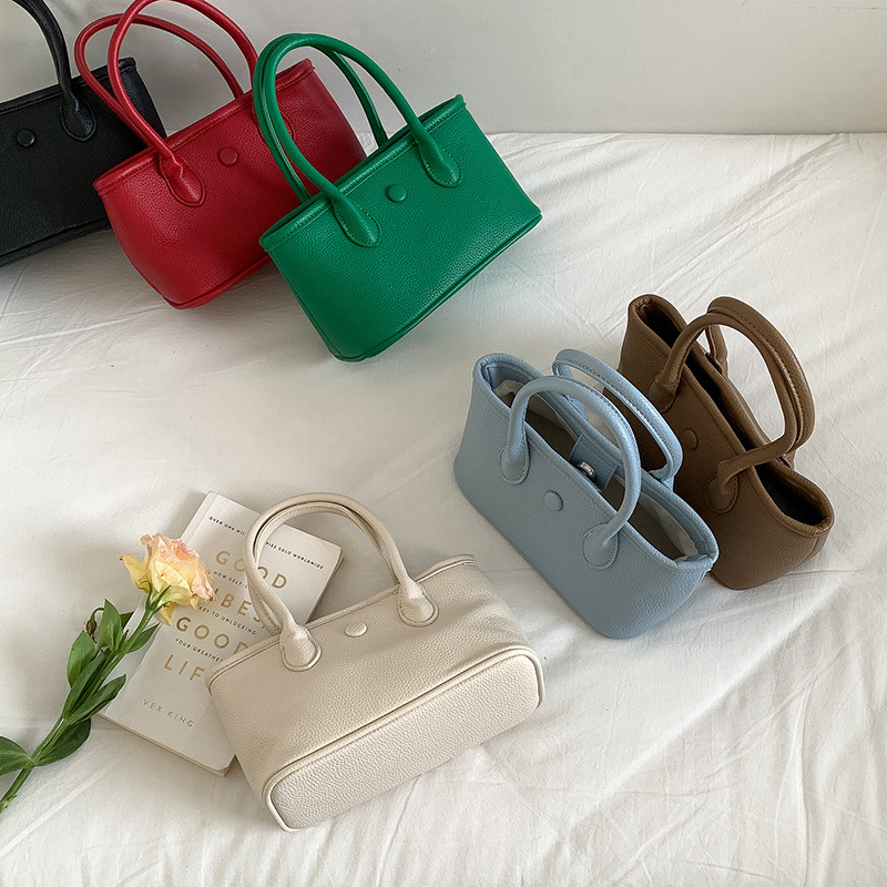 2025 New Portable Portable Basket Bag Casual Korean Version Large Capacity Foreign Style All Small Crossbody Bag Female Designer Bag
