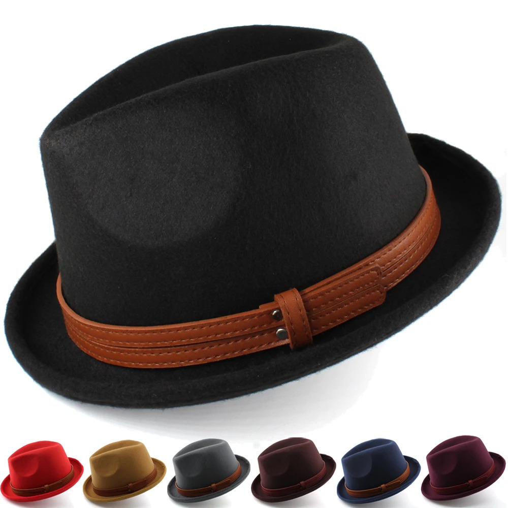 Womens wool classic retro Fedora hat Trilby Jazz Sunhat street style hat party travel outdoor size US 7 1/8 UK M 250325